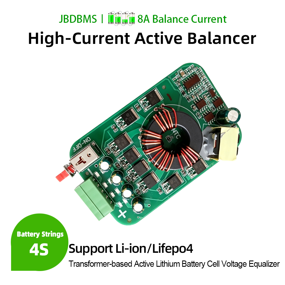 Battery Equalizer Balancer - JBDBMS 4S 8A 0.005V Aktywny Balanser